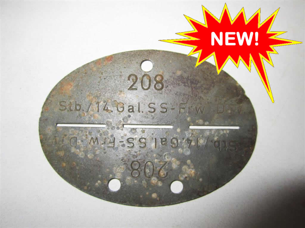 Waffen SS Ukrainian Dog Tag